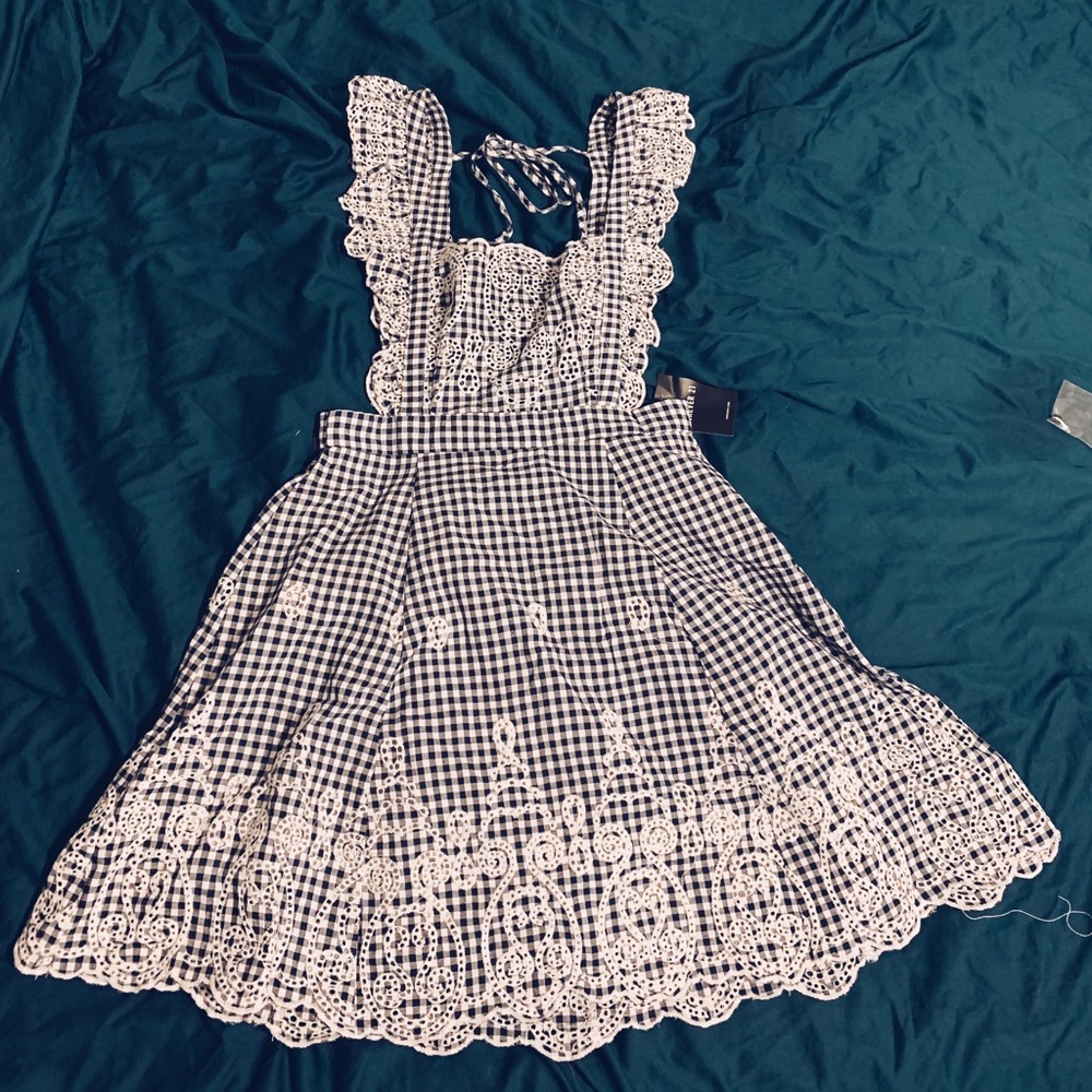 Sexy Dorothy costume bib dress
